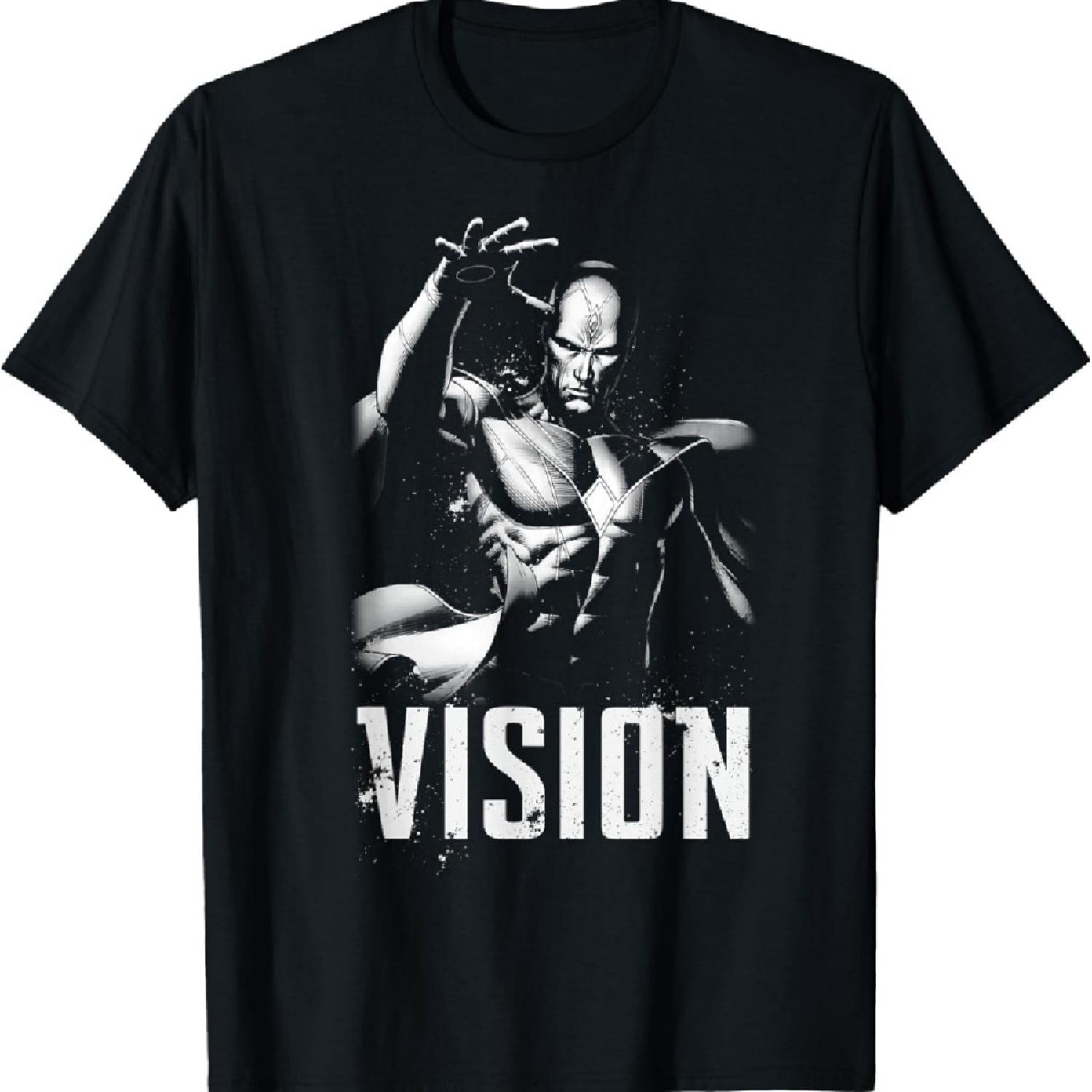 

Marvel Vision Мстители Сверхъестественный Инопланетный Друг Футболка Футболка XXXXXL чёрный