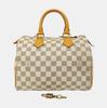 [Pre-Owned] Speedy Pillow Bag Classic Checkered No Shoulder Strap Canvas And Leather Shoulder Crossbody Tote Bag 25 - Fair #K1CE7Z