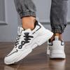 Cross-Border Trendy Men's Thick-Soled Lace-Up Sports Running Dad Shoes