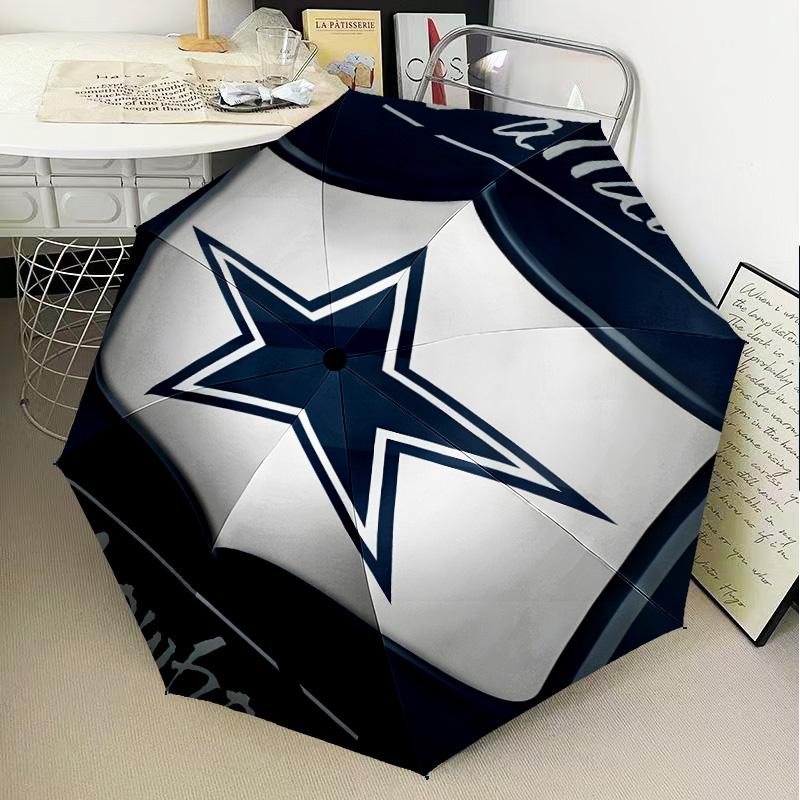 American Flag Cowboys Umbrella Folding umbrella, automatic umbrella 8-Frame for Travel, camping Use Gift for Halloween Christmas
