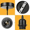 E27 Screw-type Lamp Holder 1m / 1.5m DIY Installation Ceiling Light Base Pendant Lighting Lamp Socket Light Pendant Fitting