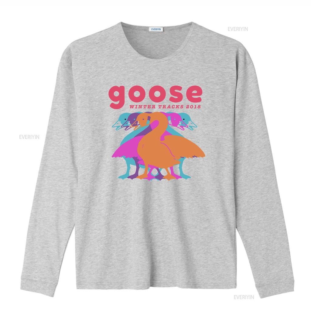 Goose The Band T Shirt new short sleeve hot gift halloween vintage Washed Slightly Unisex fashion Comfortable graphic Casual