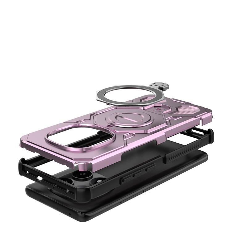 For Xiaomi Redmi Note 14 Pro 5G Case Cover Holder Magnetic Wireless Charging Protective Phone Case On Redmi Note 14 Pro 5G Funda