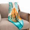 2026 new product imitation silk scarf spring and summer thin printed square scarf high sense fashion versatile going out shawl