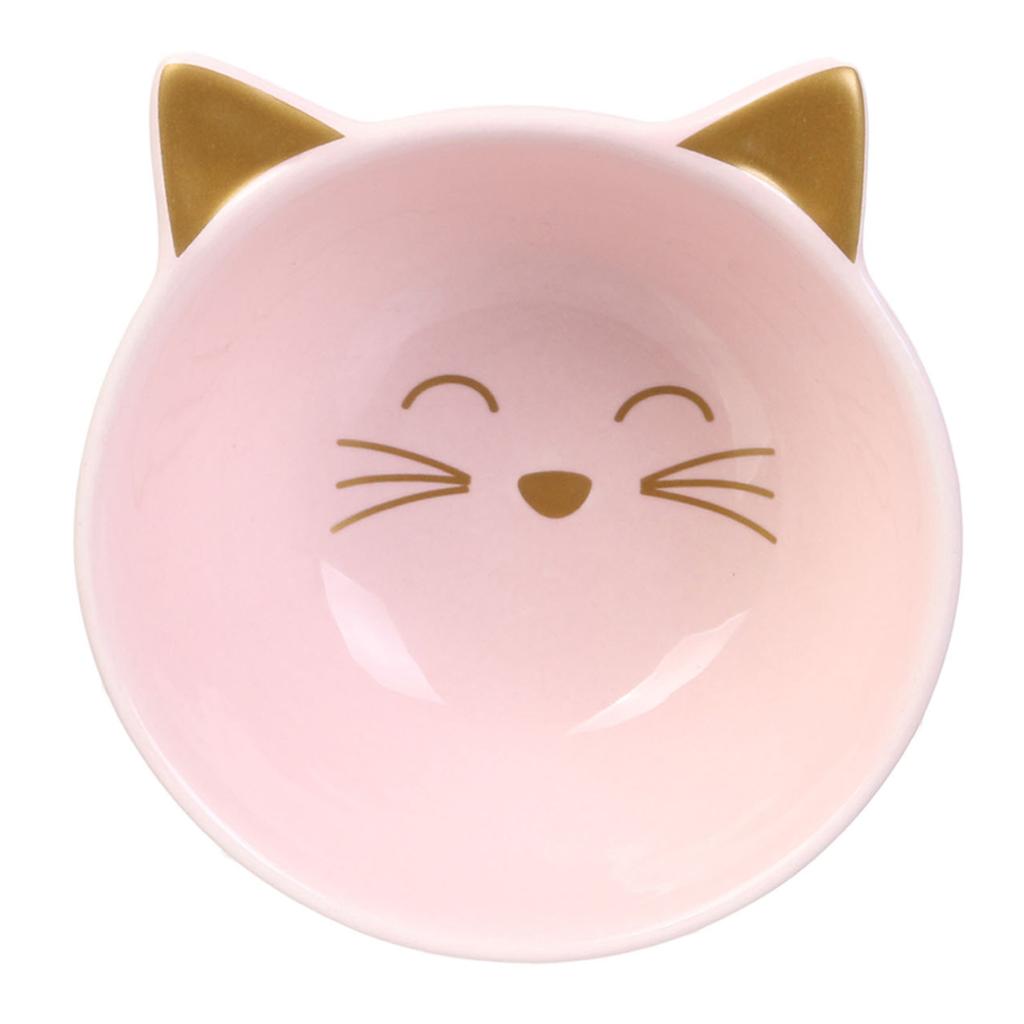 Les Trésors De Lily [A1229] - Coupelle apéro céramique 'Chats' rose - 10x5 cm