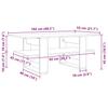 Coffee Table Concrete Gray 102 x 55 x 42 cm Particleboard