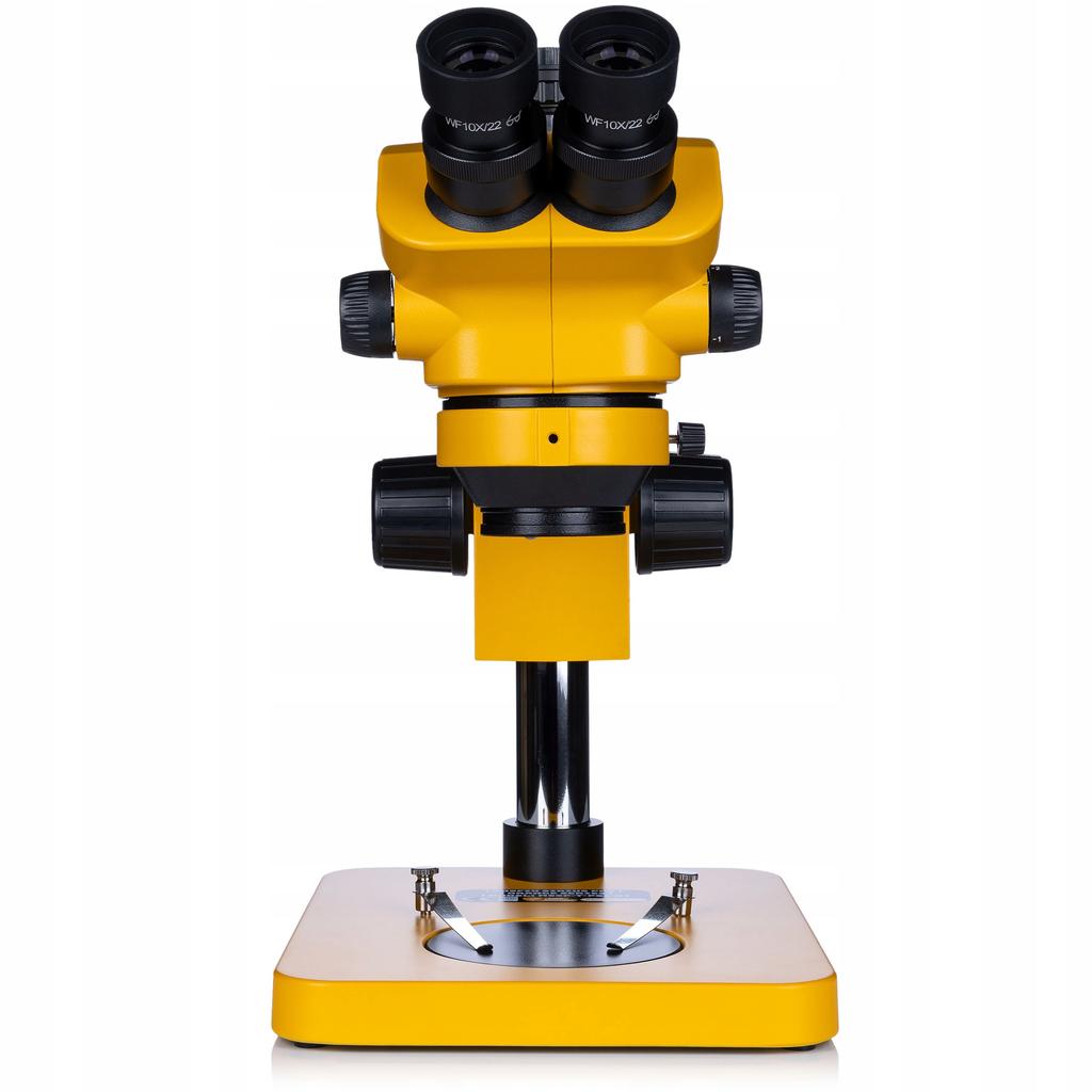 Rosfix Mikroskop Trinokularowy 7–50x Z Kamerą USB 5MP – Optyka Greenough | Odległość Robocza 102 Mm | Zestaw Z Oświetlaczem LED 56x