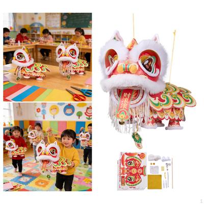 Lion Dance Lantern DIY Kit for Family Activity Props Lunar Year Festival