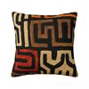 Afrikanischer Stoff Kunst Kissenbezug Druck Polyester Kissenbezug Dekorativ Antiker Kissenbezug Bezug Sitz Reißverschluss 40X40cm