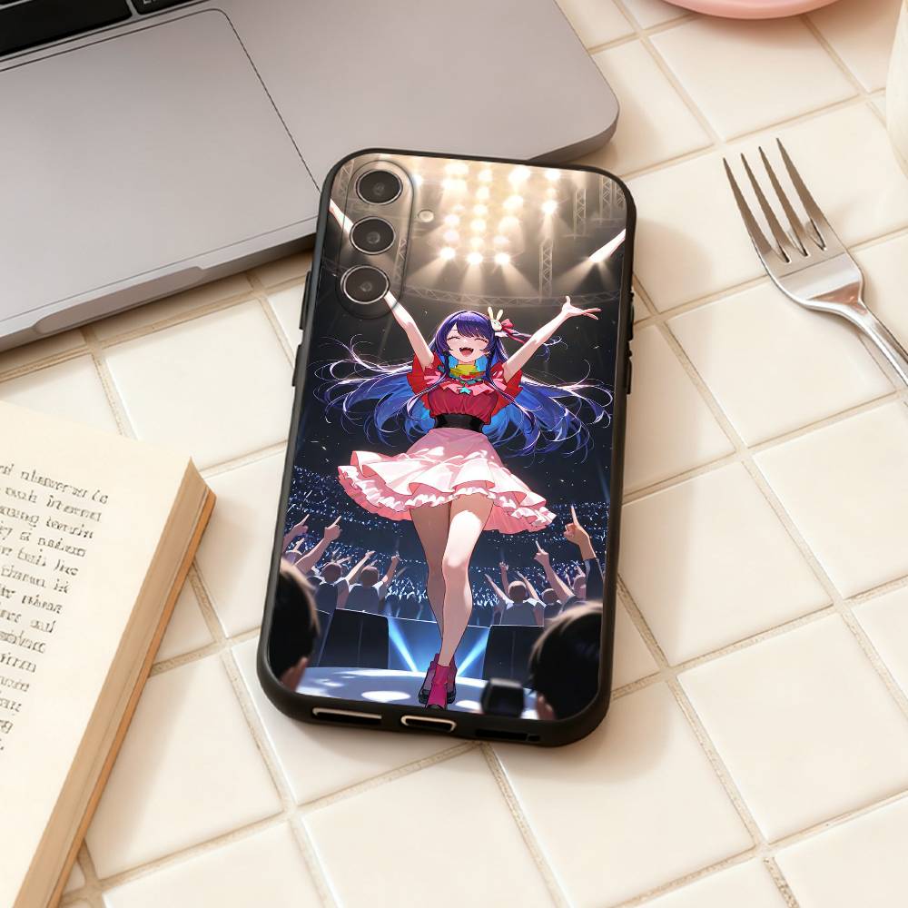 Anime O-Oshi no ko  phone Case For Samsung Galaxy A73,A72,A71,A70,A53,A52,A51,Others Soft Black Shell