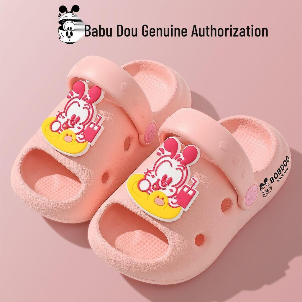 Bobodou Kinder rutschfeste Sommer Crocs für Jungen & Mädchen: Geschlossene Strand Sandalen für drinnen/draußen