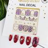 Adesivi di Bellezza Nuovi Ornamenti per Nail Art Natalizi Pupazzo di Neve Regalo di Natale Adesivi per Nail Art Adesivi 3D per Unghie