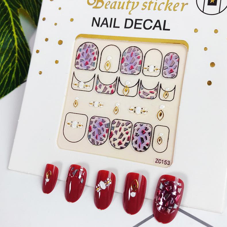 Adesivi di Bellezza Nuovi Ornamenti per Nail Art Natalizi Pupazzo di Neve Regalo di Natale Adesivi per Nail Art Adesivi 3D per Unghie
