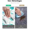 Shells Pattern Rug For Bath And Kitchen Super Absorbent Quick Dry Rubber Backed Dirt Resistant Bath Rugs Mats