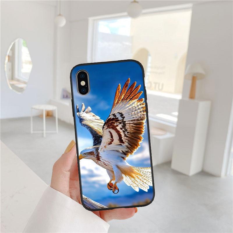 LO51 Hawk Eagle Soft Shell Phone Case for Redmi Note 10 11 12 Pro Max 10S 10C 10T 11A 11S 12S 12C