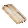 Large Capacity Water Drainage Tea Tray Plastic Material Tea Cup Drain Tray  Home Living Room