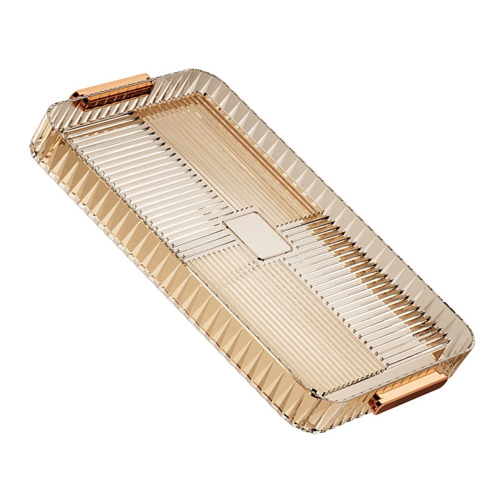 Large Capacity Water Drainage Tea Tray Plastic Material Tea Cup Drain Tray  Home Living Room