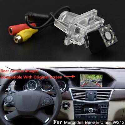 Car 8LED Rear View Backup Camera For Mercedes Benz C Class W204 C300 C350 C63 AMG S204 Factory OEM Radio