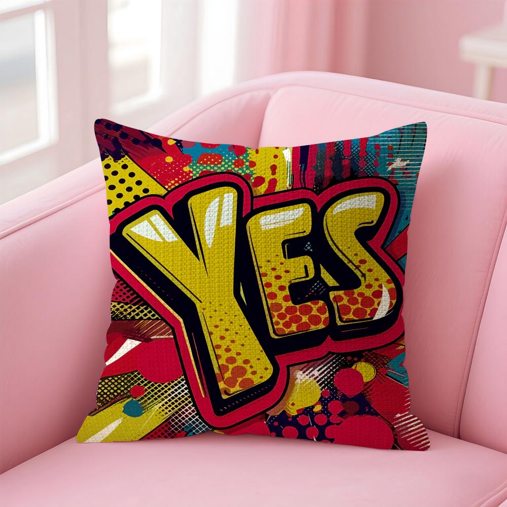 Art Welcome Cushion Cover Natural Linen Pillow Case DoubleSided Print Decorative Sofa Pillowcase Home Decor Gift