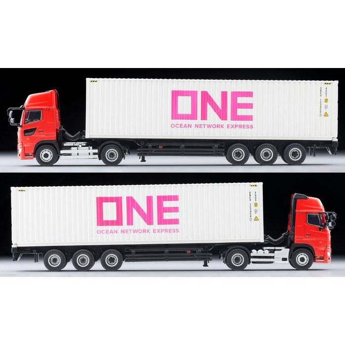 TOMYTEC Tomica Limited Vintage Neo 1/64 LV-N292d Hino Profia 40ft Container Trailer (Toho Sharyo TC36H1C34) Ocean Network Express Gray
