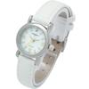 Pierre Talamon natural natural shell leather silver x [Pierre Talamon] Watch, 1-point diamond, dial, band, white, PT-7300L-2, women's watch.