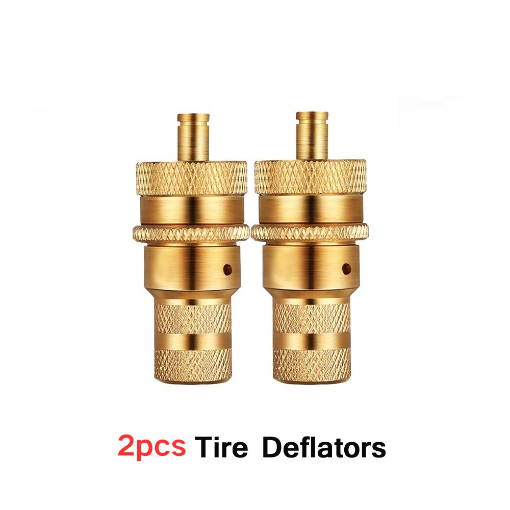 

2/4Pcs Universal Offroad Brass Tire Deflators Kit Automatic 6-30psi Tyre Tire Pressure Relief Valve Deflators Bleeder Valve Caps