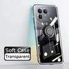 For Realme GT8 Case Ring Holder Phone Case Ultra Thin Transparent Car Navigation Silicone Clear Cases For Realme GT8 Pro Phone Casing