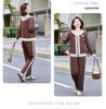 Stylish Spring & Autumn Sports Suit for Women: Age-Defying, Elegant Two-Piece Set for Middle-Aged & Elderly Moms.