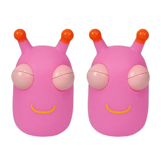 

1/2/3 шт. Игрушка-капустница с выскакивающим глазом, снятие стресса, гусеница, сжимающая щипок, сенсорная 2pcs розовый