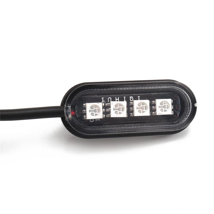 10Pcs Modified White LED Light Refit Kit Atmosphere Lamp For Motorcycle ATV 12V