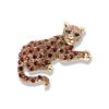 Spilla Vintage Animale Leopardo Strass Spilla Giaguaro Accessori Abbigliamento Gioielli Regali
