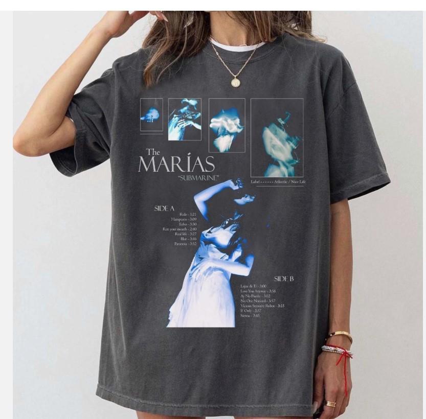 

The Marias Tour 2025 the Marias Poster T-Shirt Full Sizes S-5XL Unisex T-Shirt XL