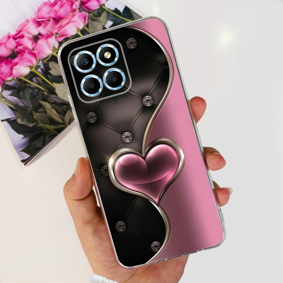 For Honor X6 5G Case VNE-LX1 VNE-LX2 VNE-LX3 Phone Cover Popular Flower Astronaut Soft Funda For Honor X8 TFY-LX1 HonorX8 Bumper