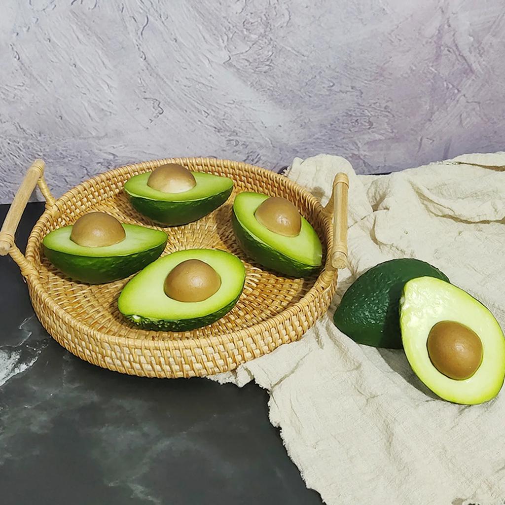 Semi-fake Fruit Model Foam Simulation Avocado Realistic Shape Cabinet Decoration Photography Props Accessories Home Decor