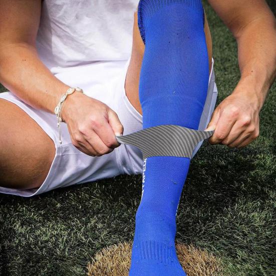 1 pár silikonových chráničů holení pro muže Ženy Mládež Fotbal Rugby Kopací míč Běh Chrániče holeně Měkké elastické pásky na fotbalové nohy