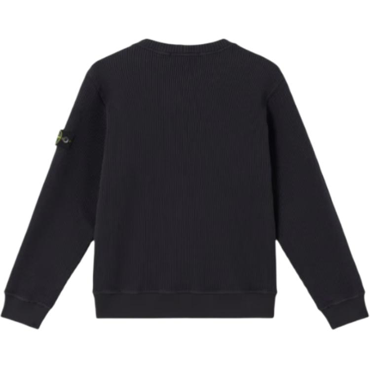STONE ISLAND Solid Color Long Sleeve T-Shirt Kids Tops Blue K1S166100006S0044-V0020