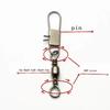Fishing Tackle Accessories 4cm 100pcs Pack Swivels Fishing Connector Pin Bearing Rolling Swivel Snap Fastlock Clips Fishhook