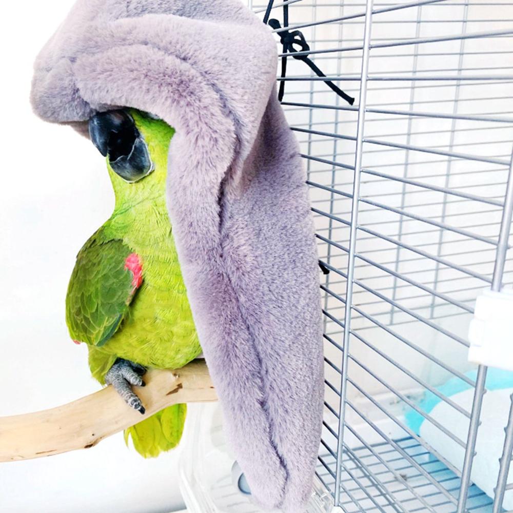 

Lovebirds Parakeet Small Animal Winter Warm Plush Snuggle Hut Corner Blanket Bird Toys Cuddle S