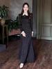2026 European-American Lapel Print Long Sleeve Slimming Bodycon Dress