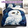 Starry Sky Animals Pattern Bedding Quilt Set Quilt Cover Pillowcase Home Decoration Birthday Gift (1 * Duvet Cover + 2 * Pillowcase, Without Core)
