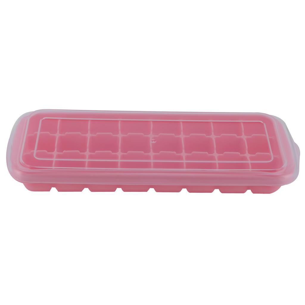 24-Grid Small Cubes Silicone Ice Tray with PP Lid Silicone Ice Mold for Home Kitchen Ice Mold Kitchen Supplies Ice Tray with Lid