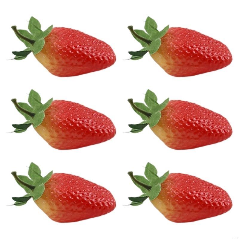 6Pcs Artificial Friut Realistic Fake Fruit Simulation Fruit Props Photography Props, 24 Kind of Fruit