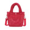 2024 Winter Corduroy Plush Crossbody Bucket Bag - Cute Furry Handbag