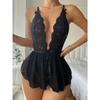 Sexy Lingerie Crotchless Lace Bra And Underwear Set Women Lace Costumes Open Bra Underwear Sexy Dress Women Bodysuit