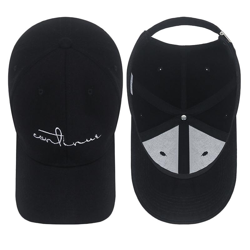 Frühling Sommer Jugend Studenten Baseballkappe Bestickt Dünne Linie Damen Kappe Paar Kappe