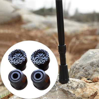 4 Pieces Hiking Pole Tips Replacement Feet Protectors Stick Accessories Heavy Duty Compact