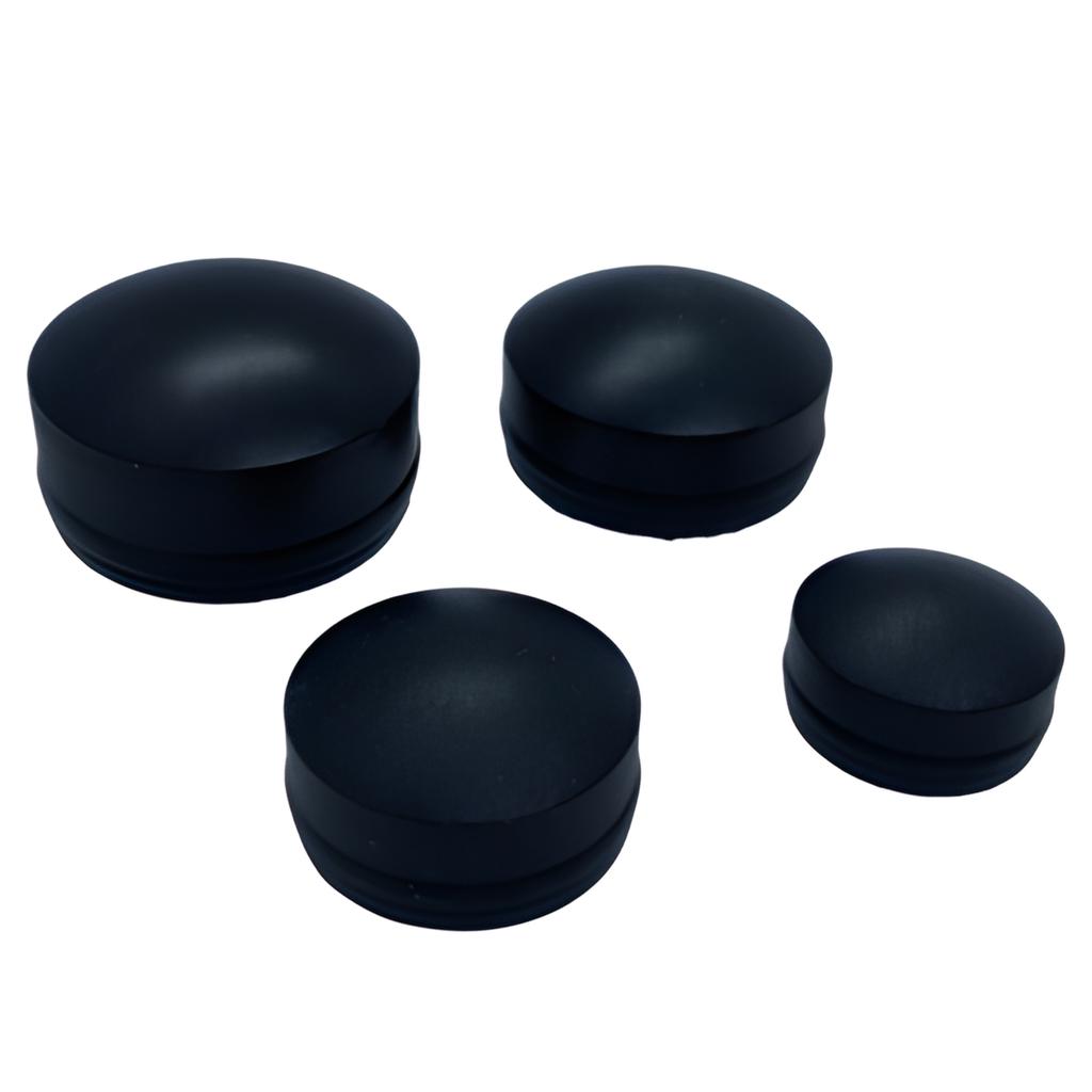 Two-piece screw cover cap M8 BLACK