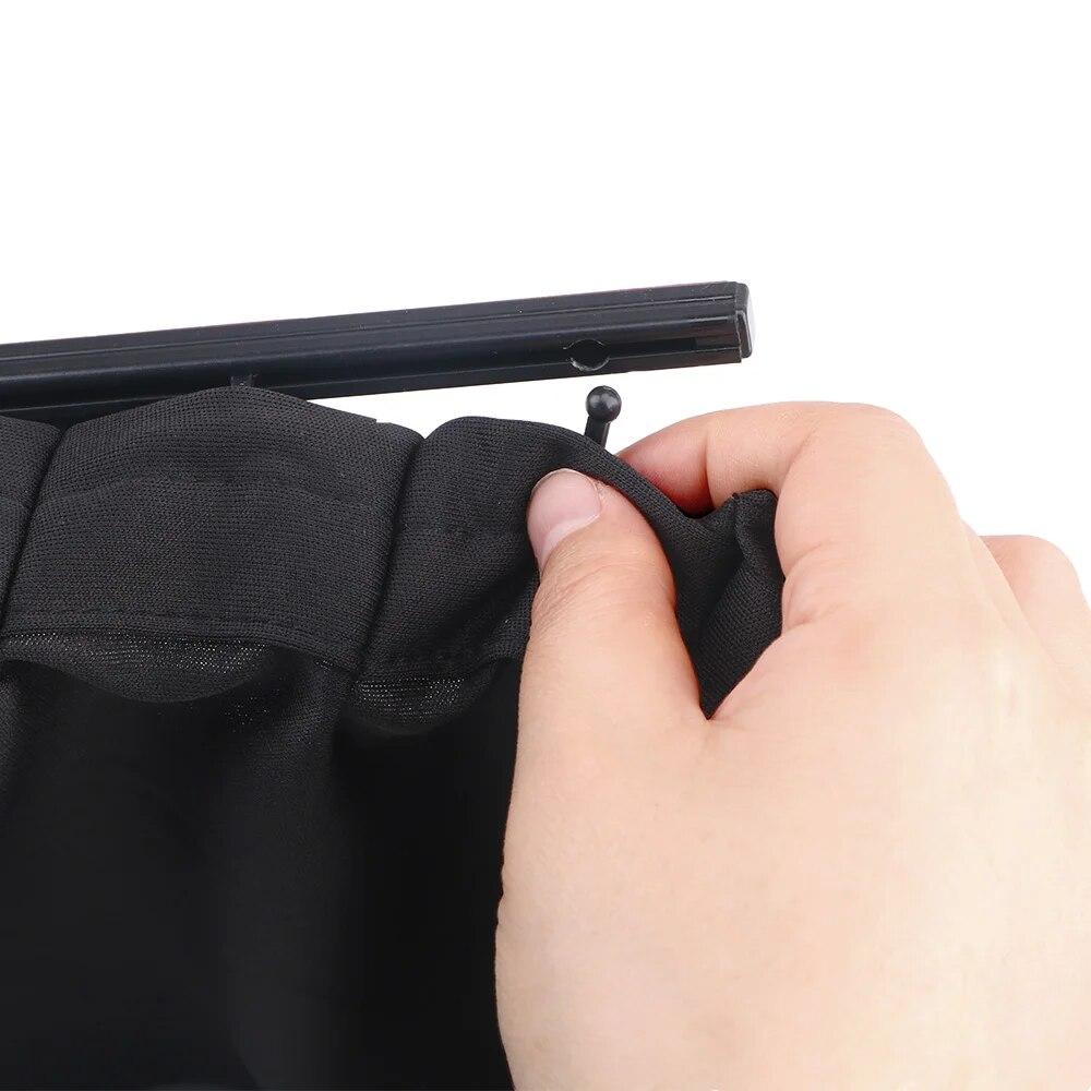 2pcs/Set Universal Car Side Window Sunshade Curtains Aluminum Alloy Sun Visor Blinds Cover Auto Windows Curtain Car-styling