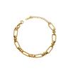 Trend Accessories Fashion Stainless Steel Bracelet Hollow Round Versatile Titanium Steel Light Luxury Women'S Jewelry