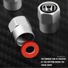 4Pcs Car Wheel Tire Valve Caps Metal Stem Cover Auto Accessories For Honda Civic City Accord Odyssey Fit Spirior Freed CRV Jazz
